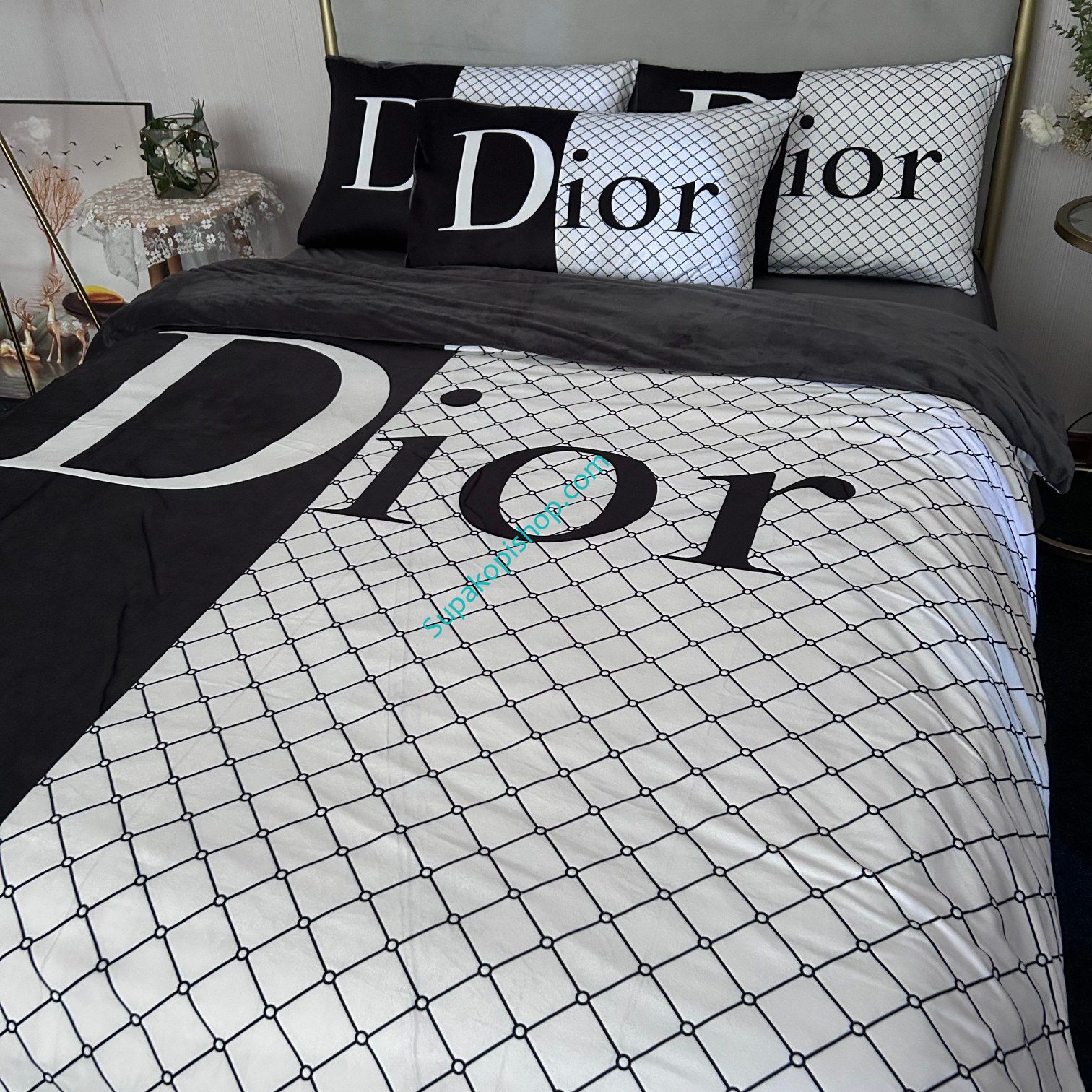 ディオール 布団カバー ４点セット 大人気 暖かい DIOR 掛け布団カバーセット オシャレ