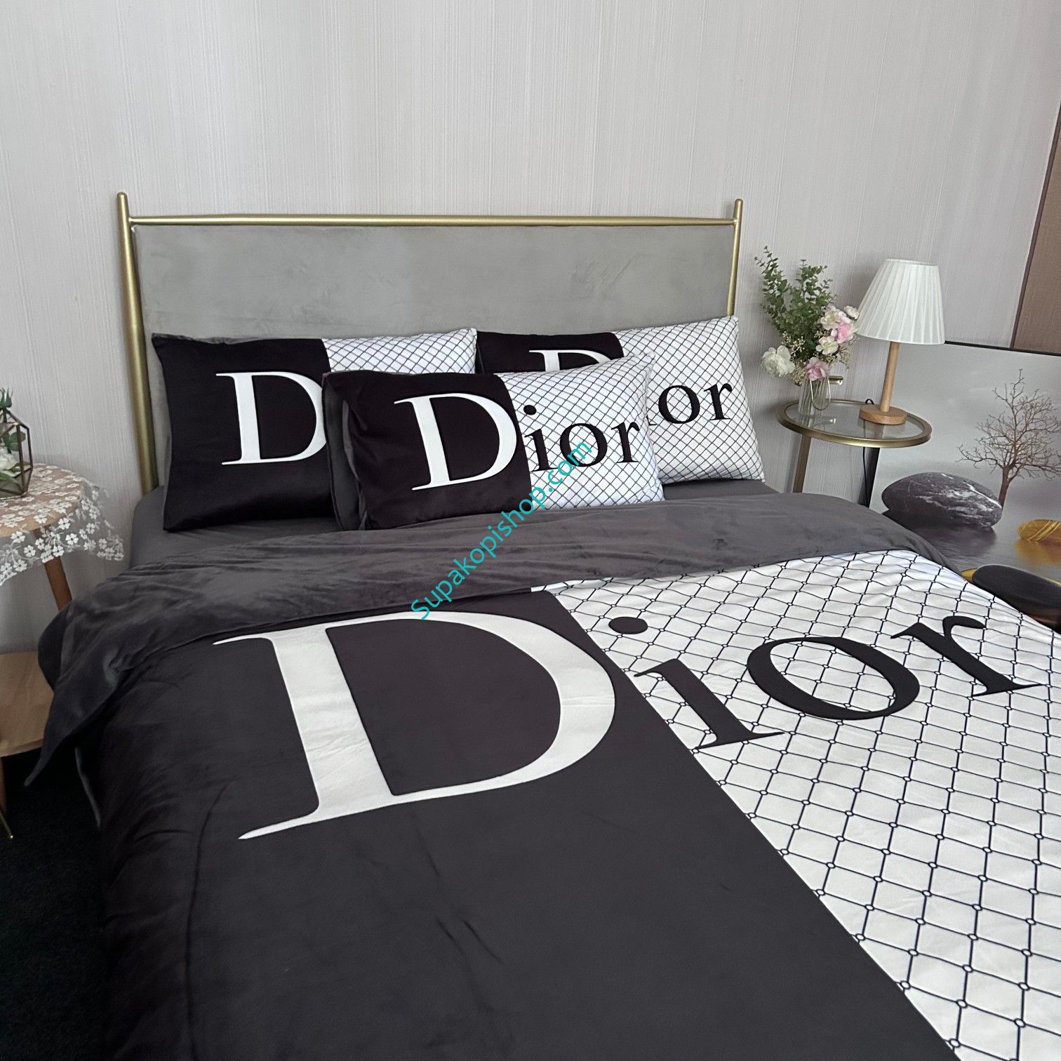 ディオール 布団カバー ４点セット 大人気 暖かい DIOR 掛け布団カバーセット オシャレ