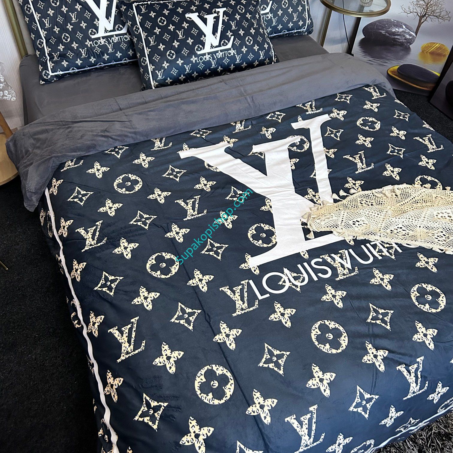 ヴィトン 布団カバー４点セット オシャレ LV 寝具カバーセット モノグラム