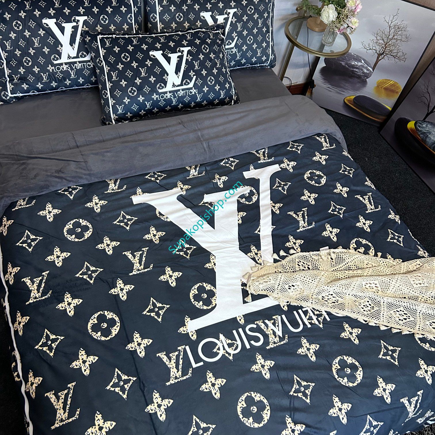 ヴィトン 布団カバー４点セット オシャレ LV 寝具カバーセット モノグラム