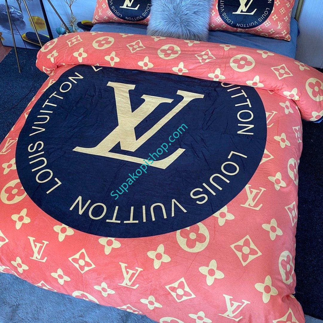 LV 掛けふとんカバー 敷き布団カバー 2枚ピローケース 洋式