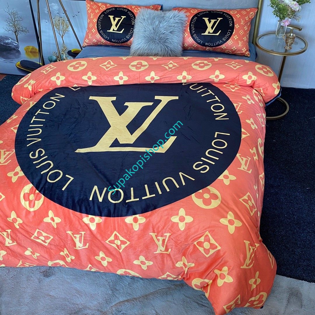 LV 掛けふとんカバー 敷き布団カバー 2枚ピローケース 洋式