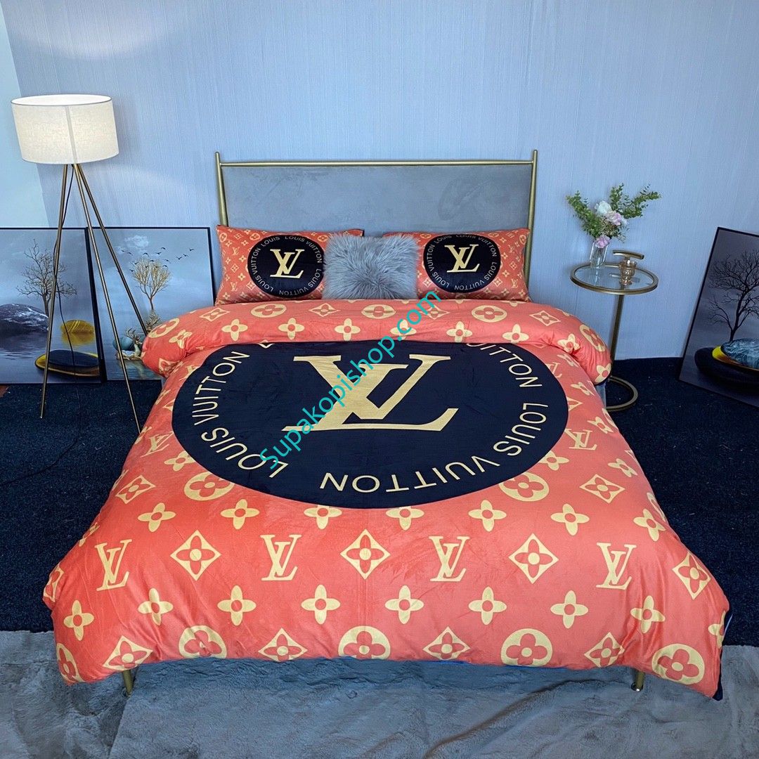 LV 掛けふとんカバー 敷き布団カバー 2枚ピローケース 洋式