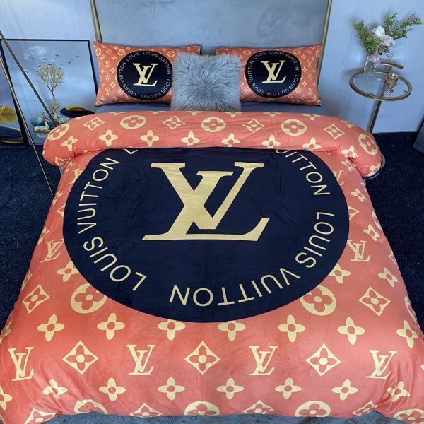 LV 掛けふとんカバー 敷き布団カバー 2枚ピローケース 洋式