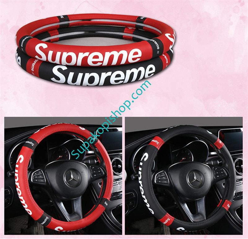 supreme 車用 ハンドルカバー 軽自動車 シュプリーム ステアリングカバー 立体 快適 取り付け簡単