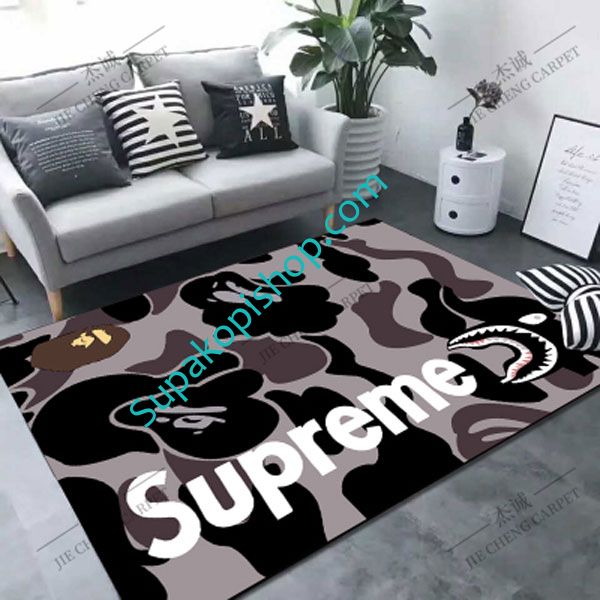 シュプリーム ラグ カーペット Supreme玄関マット ブランドマット SUPREME ラグマット