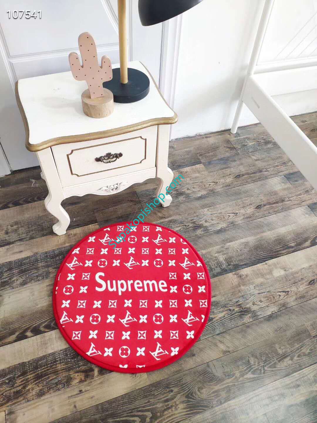 ルイヴィトン カーペット 円形 オシャレ Supreme LV 玄関マット ラグカーペット グッチ エルメス お風呂マット