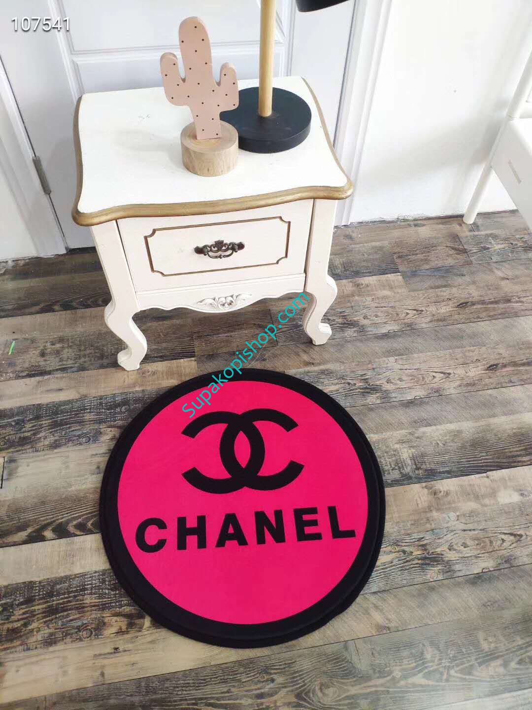 シャネル カーペット 円形 オシャレ CHANEL 玄関マット ラグカーペット