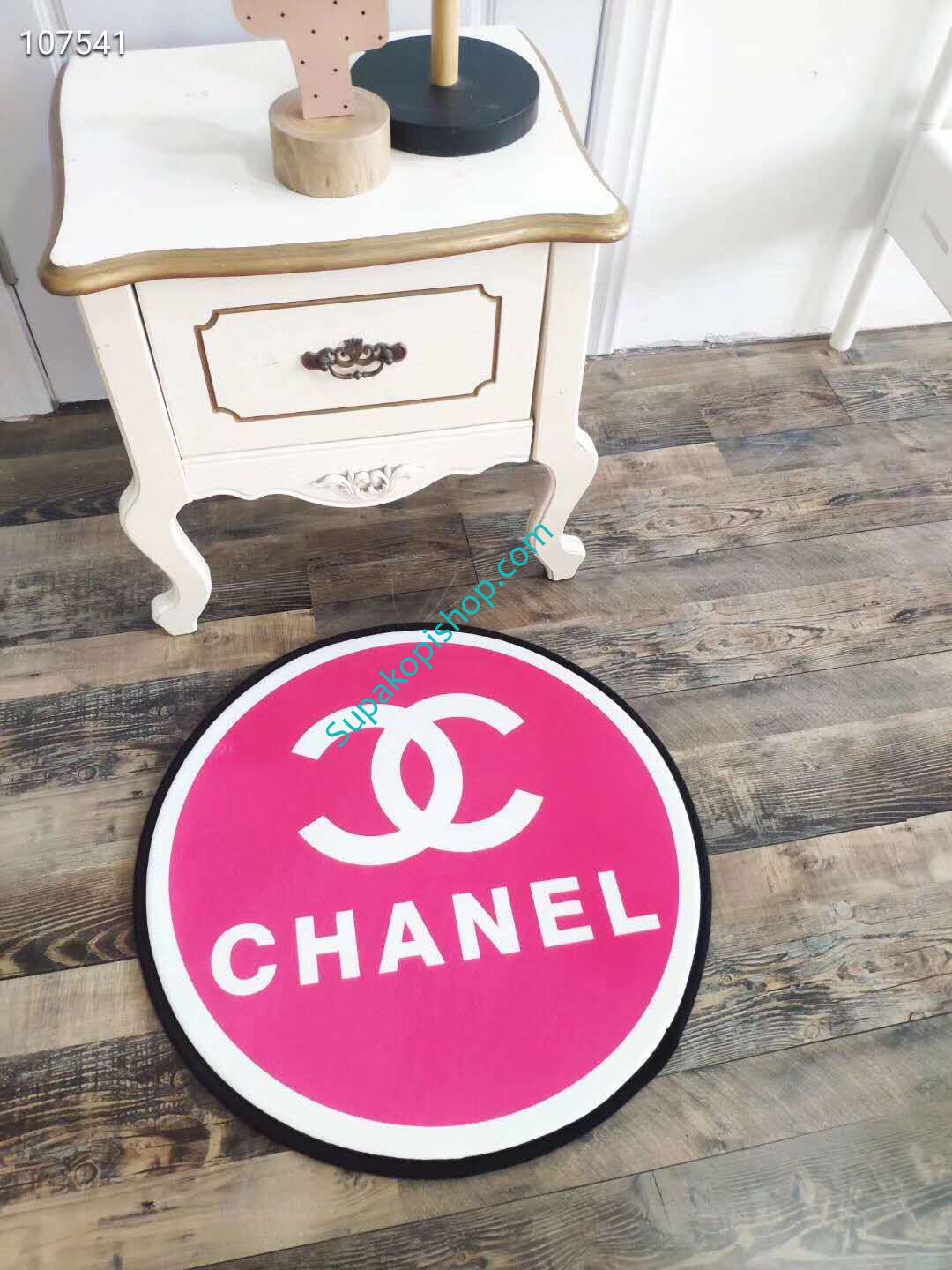 シャネル カーペット 円形 オシャレ CHANEL 玄関マット ラグカーペット