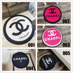 シャネル カーペット 円形 オシャレ CHANEL 玄関マット ラグカーペット