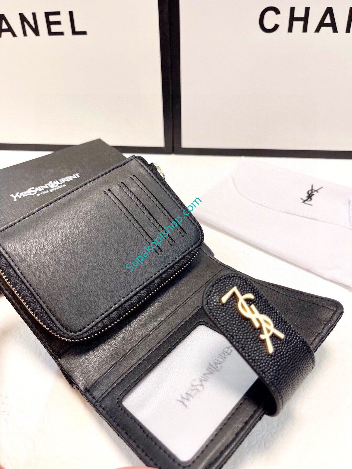 イヴ・サンローラン/YSL 財布 多機能 短財布 レディース A28333