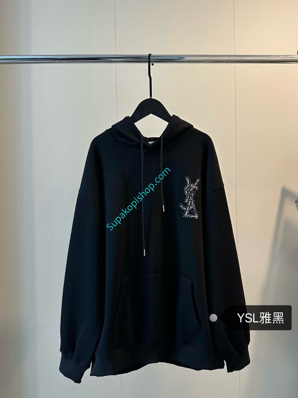 YSL フード付きスウェットシャツ ふわふわ A28437