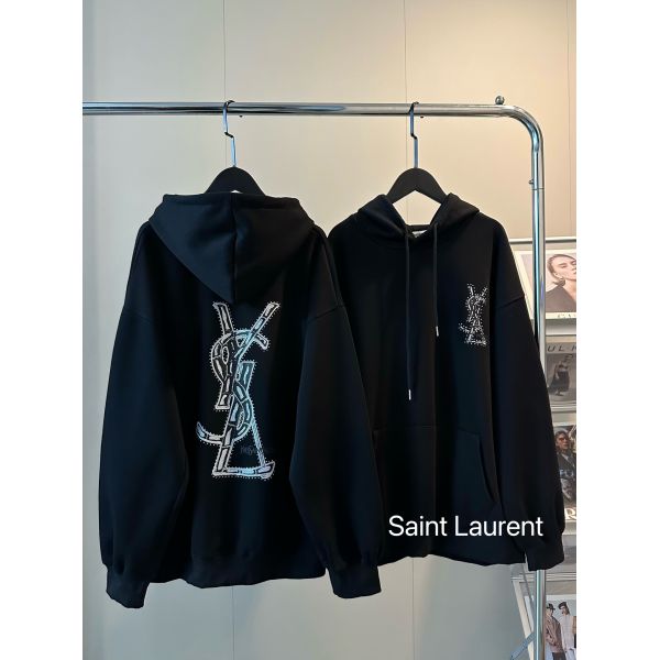 YSL フード付きスウェットシャツ ふわふわ A28437