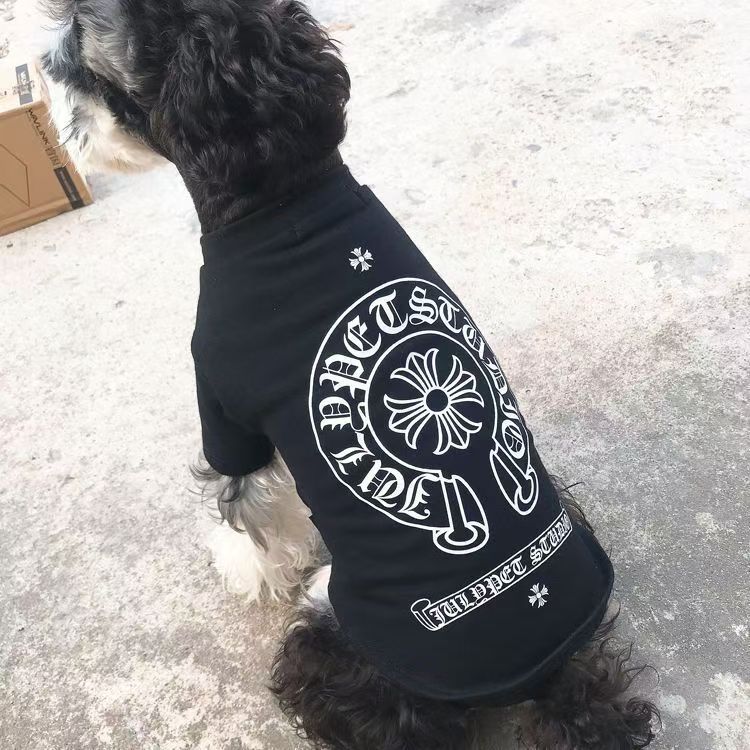 クロムハーツ 犬の服 Chrome Hearts 犬のTシャツ