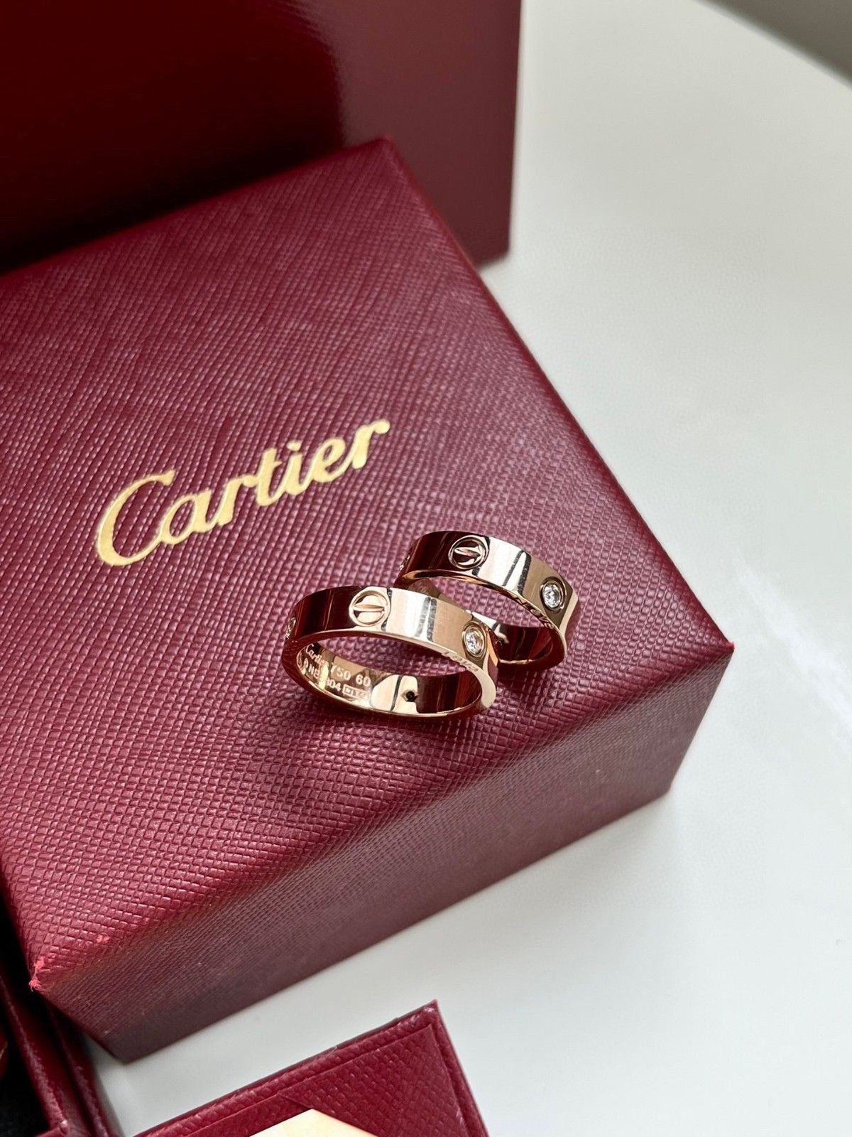 Cartier 指輪 ペアお揃い 可愛い おしゃれ 箱付き A28541