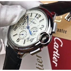 CARTIER 時計 青いポインター メンズコレクション 箱付き 人気