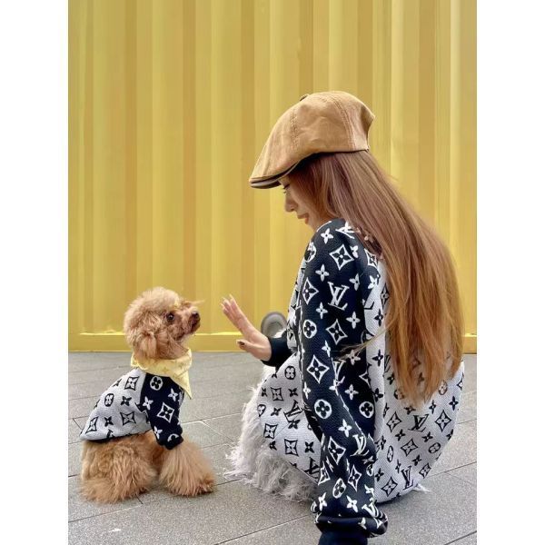 ルイヴィトン ペット服 犬と飼い主のペアルックの服 ペット親子服 秋冬 A28834