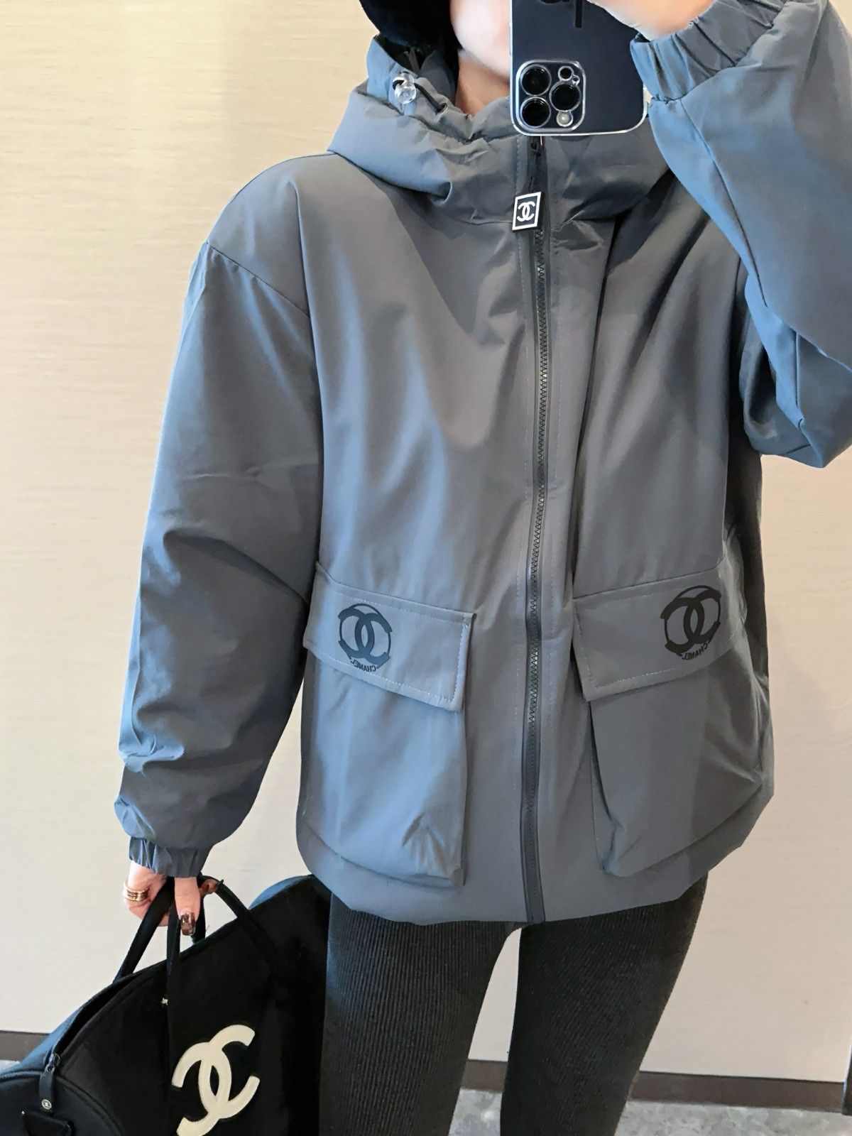 シャネル ジャケット 綿 男女兼用 防風・防水の登山服 A28844