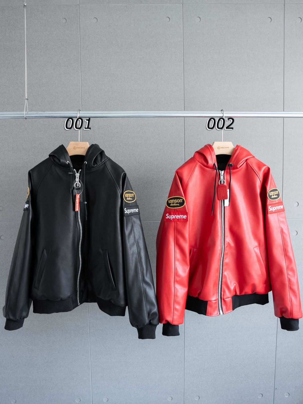 Supreme x Vanson Leathers PUジャケット ファション A29643