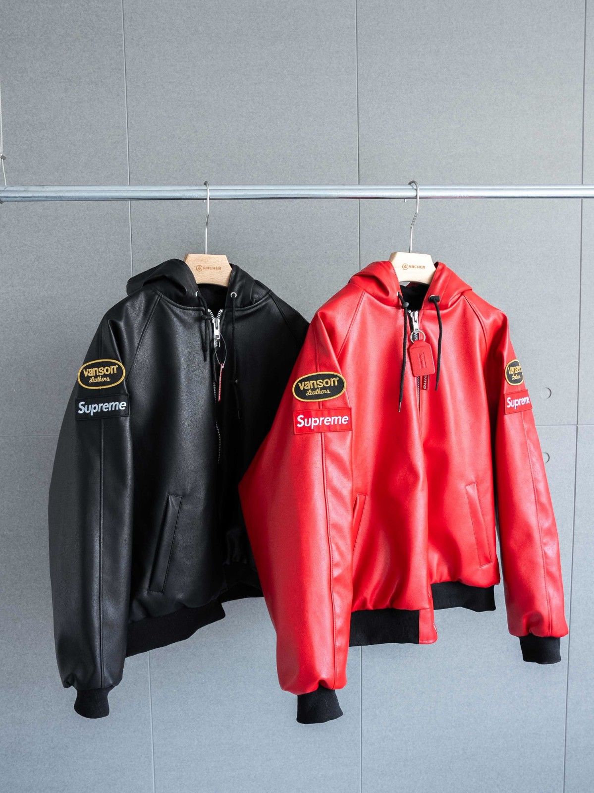 Supreme x Vanson Leathers PUジャケット ファション A29643