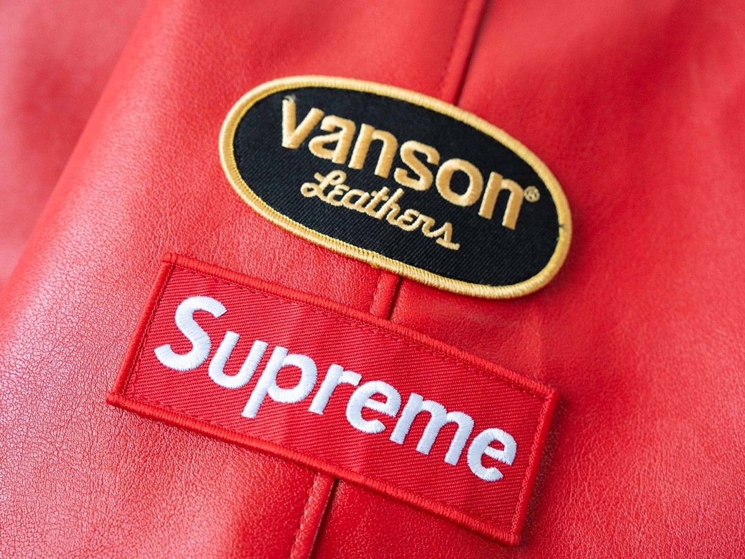 Supreme x Vanson Leathers PUジャケット ファション A29643