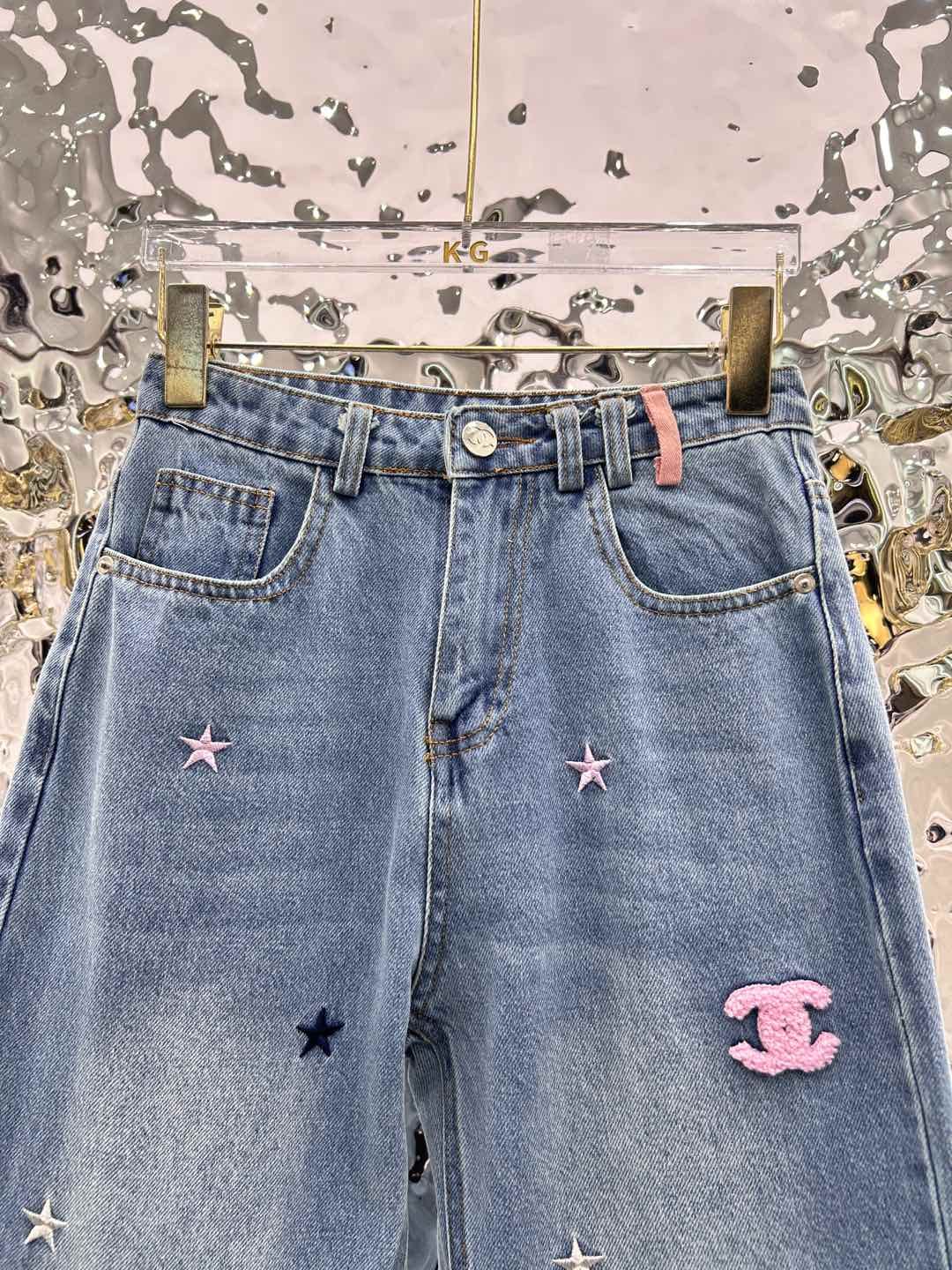 シャネル ジーンズ 刺繍 レディース オシャレ A29674
