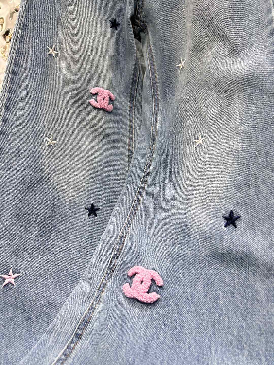 シャネル ジーンズ 刺繍 レディース オシャレ A29674
