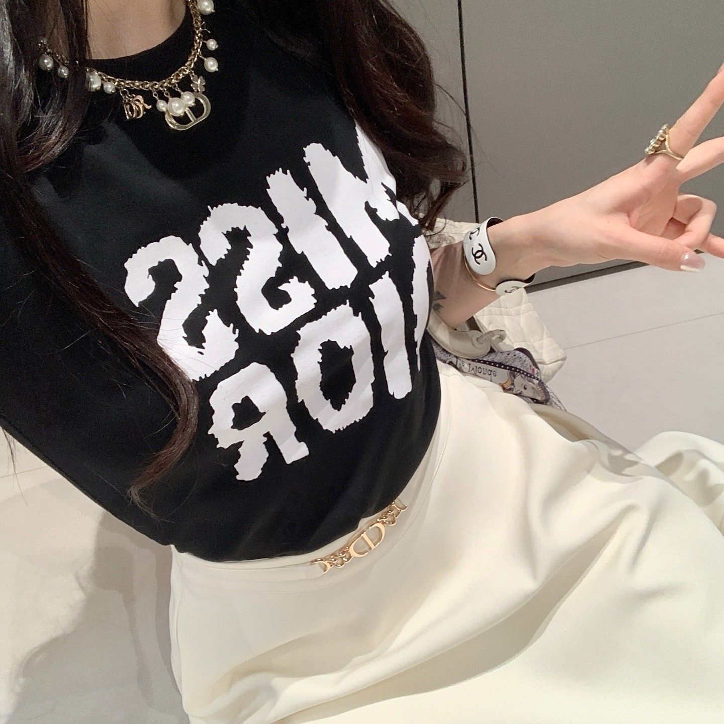 ディオール ｔシャツ スカート セットアップ 可愛い A29673