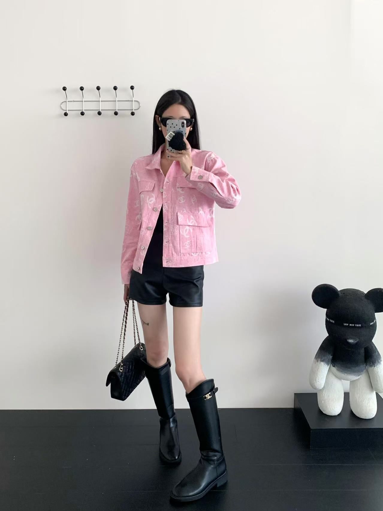 シャネル ジャケット レディース ピンク 可愛い A29764
