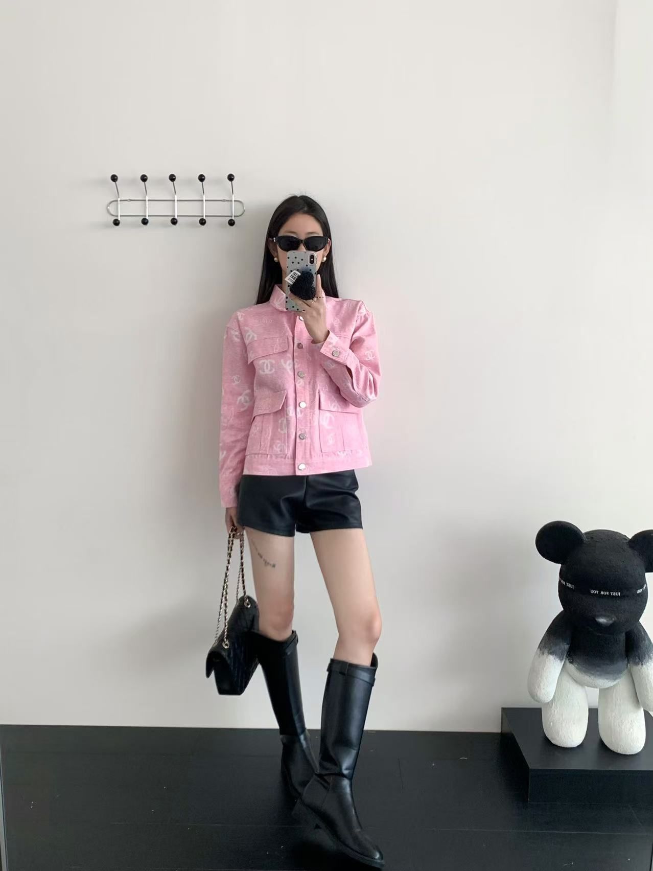 シャネル ジャケット レディース ピンク 可愛い A29764