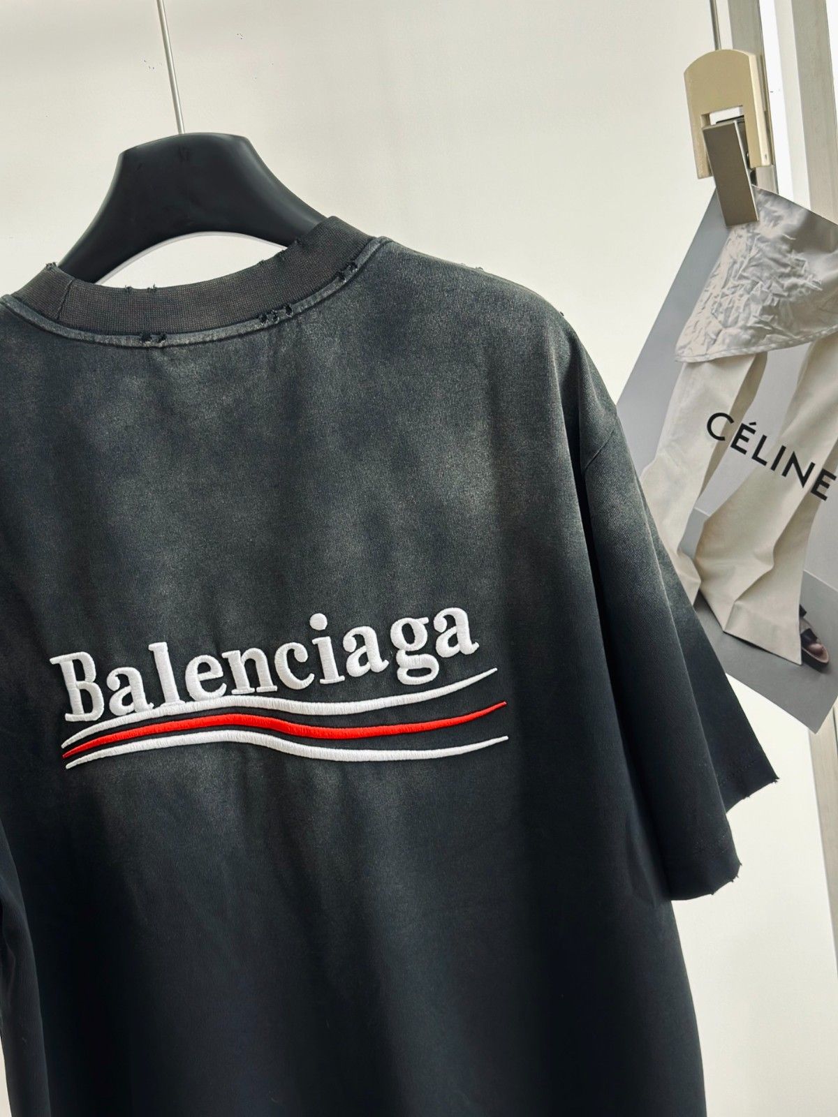 バレンシアガ tシャツ 半袖 カジュアル 男女兼用 A29894