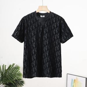 ディオール フルプリントジャカード半袖Tシャツ シンプル A30018