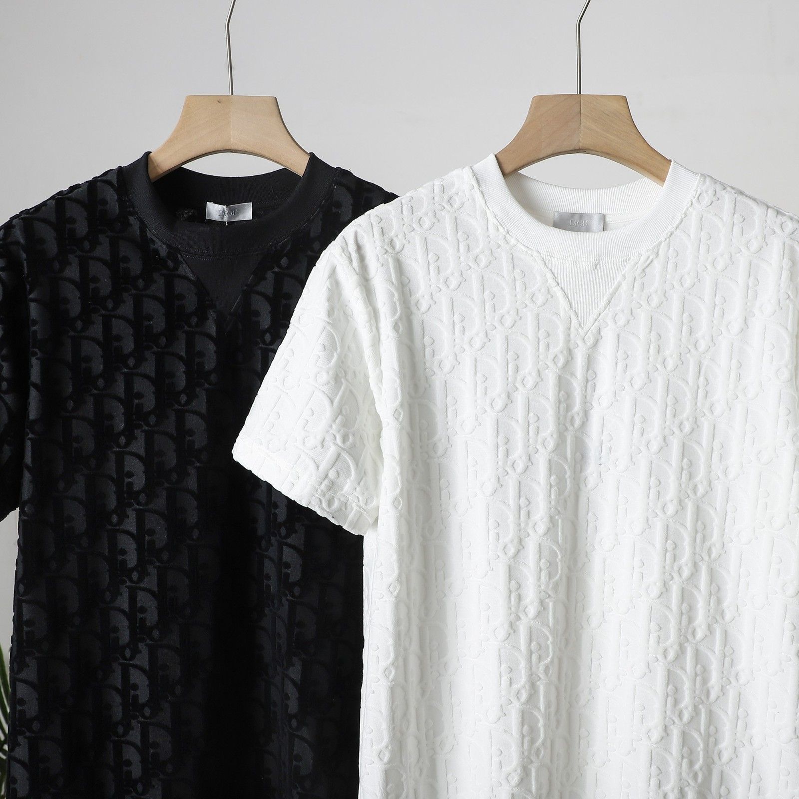 ディオール フルプリントジャカード半袖Tシャツ シンプル A30018