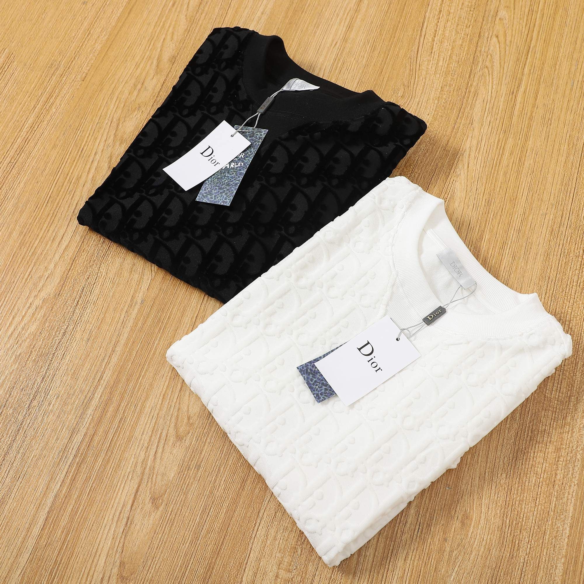 ディオール フルプリントジャカード半袖Tシャツ シンプル A30018