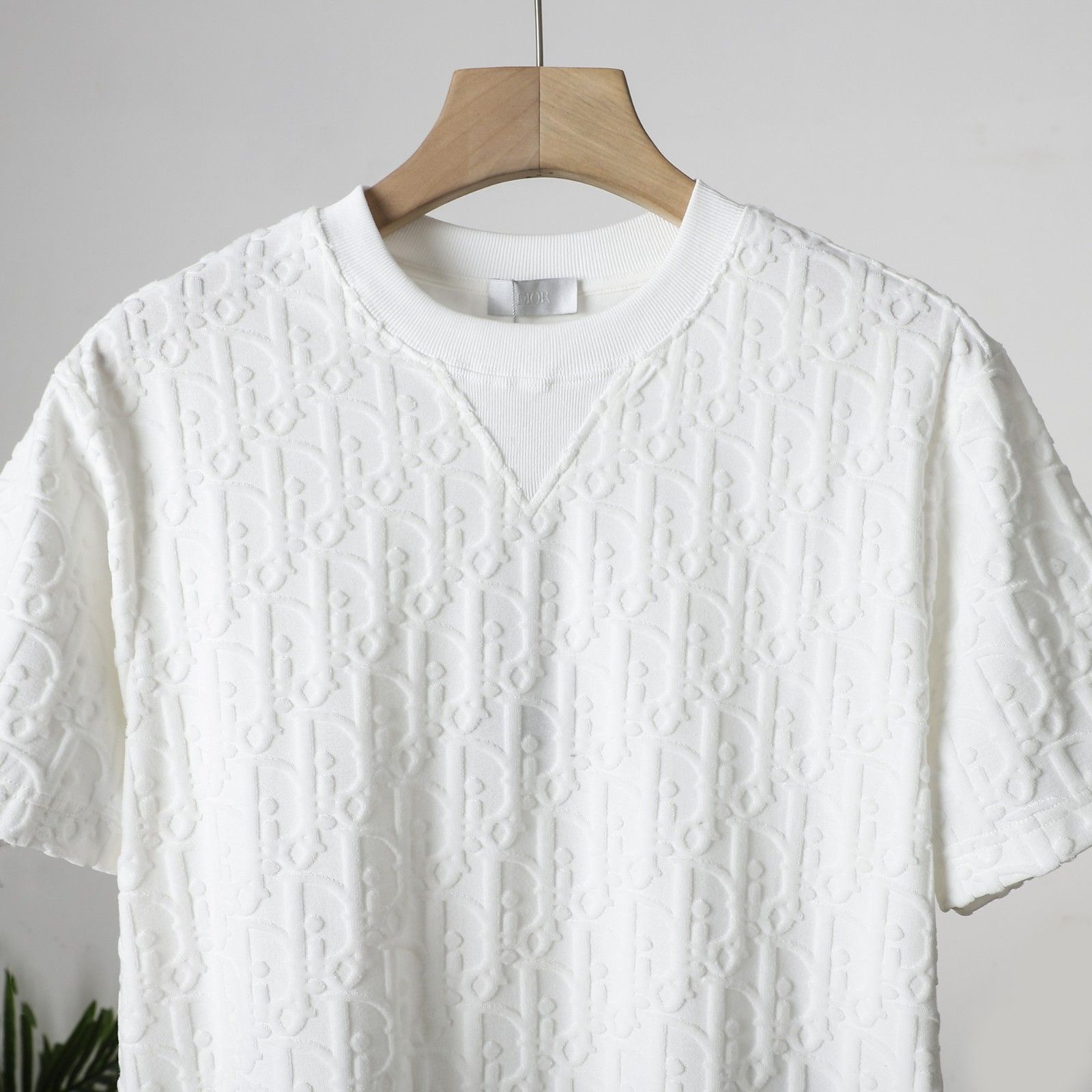ディオール フルプリントジャカード半袖Tシャツ シンプル A30018