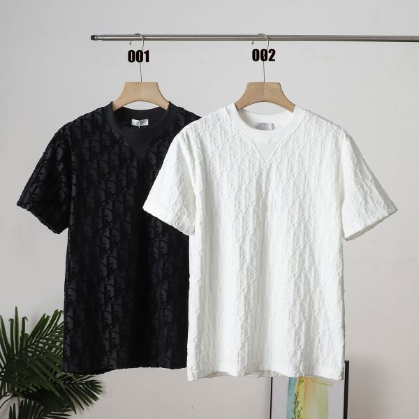 ディオール フルプリントジャカード半袖Tシャツ シンプル A30018