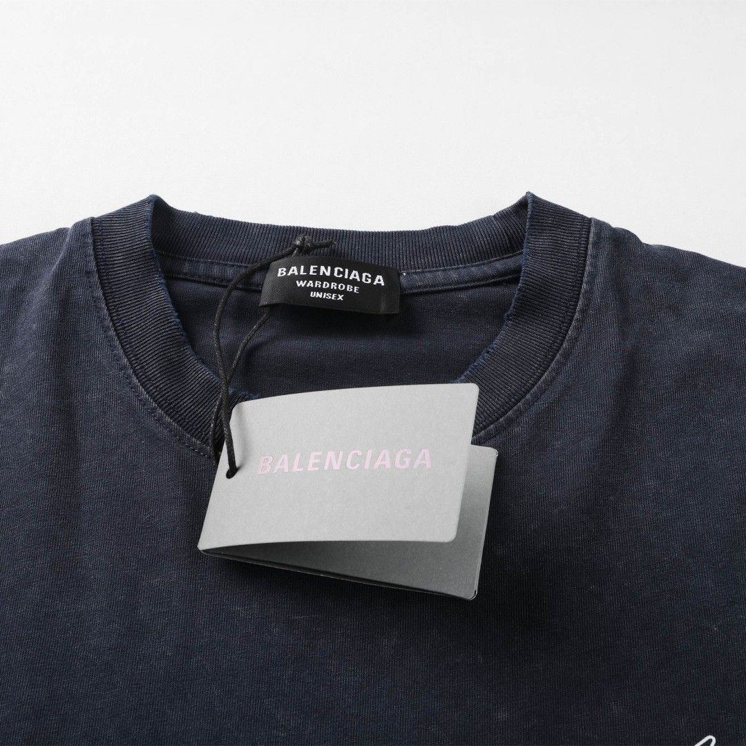 バレンシアガ 半袖Tシャツ スノーフレークプリント 高品質 A30035