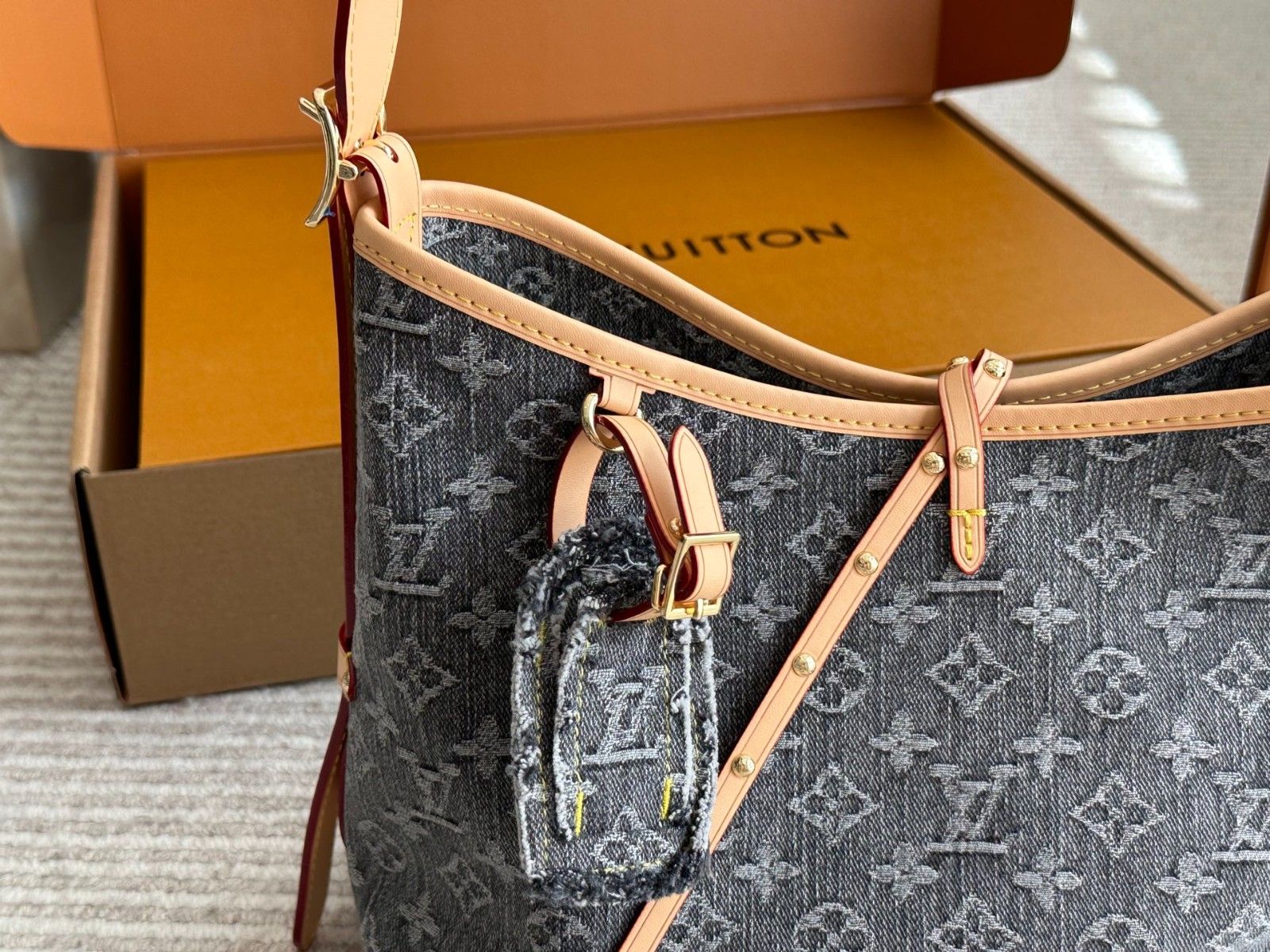 ルイヴィトン carryall トートバッグ デニム 経典 高品質 A30065
