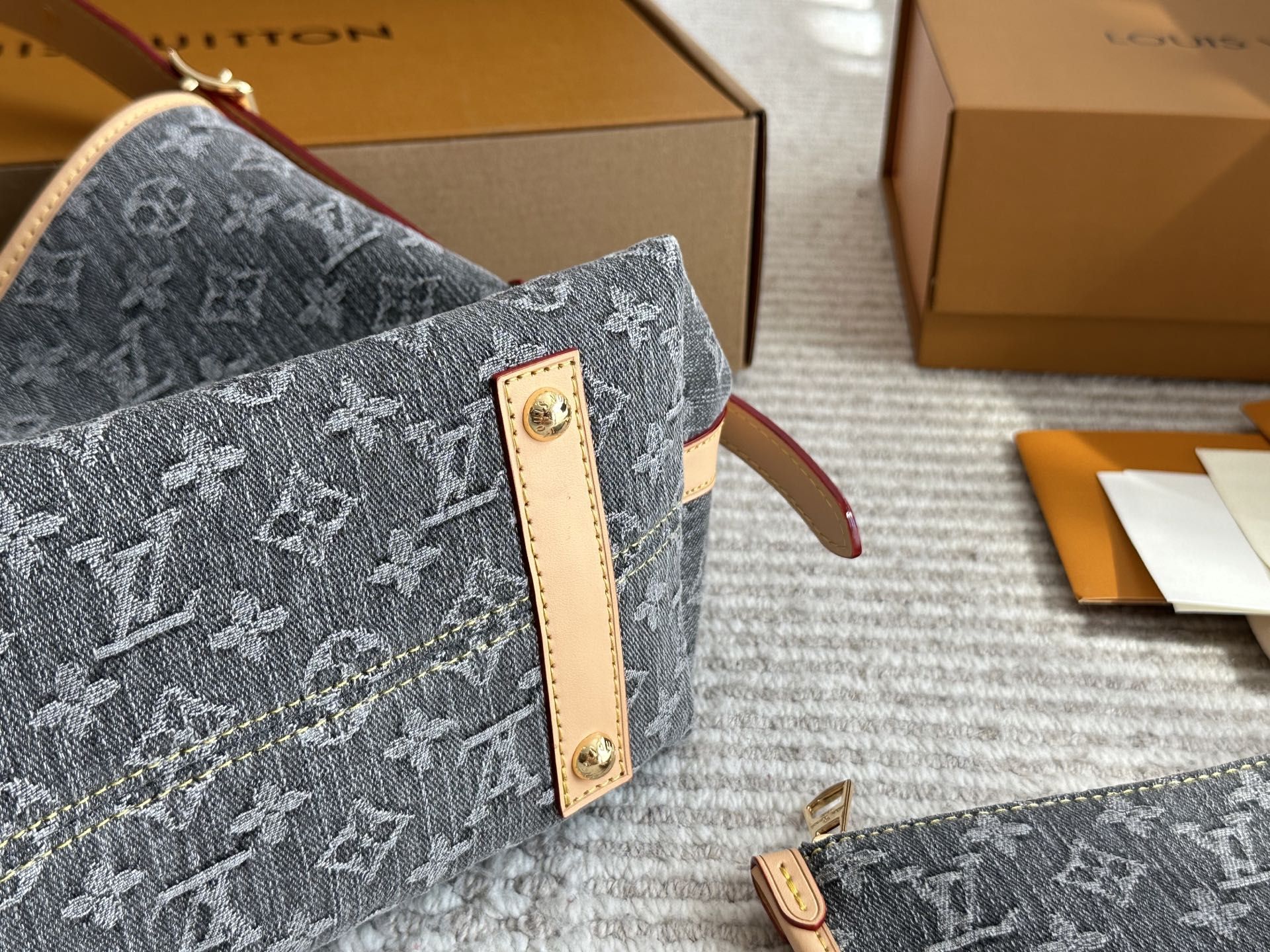 ルイヴィトン carryall トートバッグ デニム 経典 高品質 A30065
