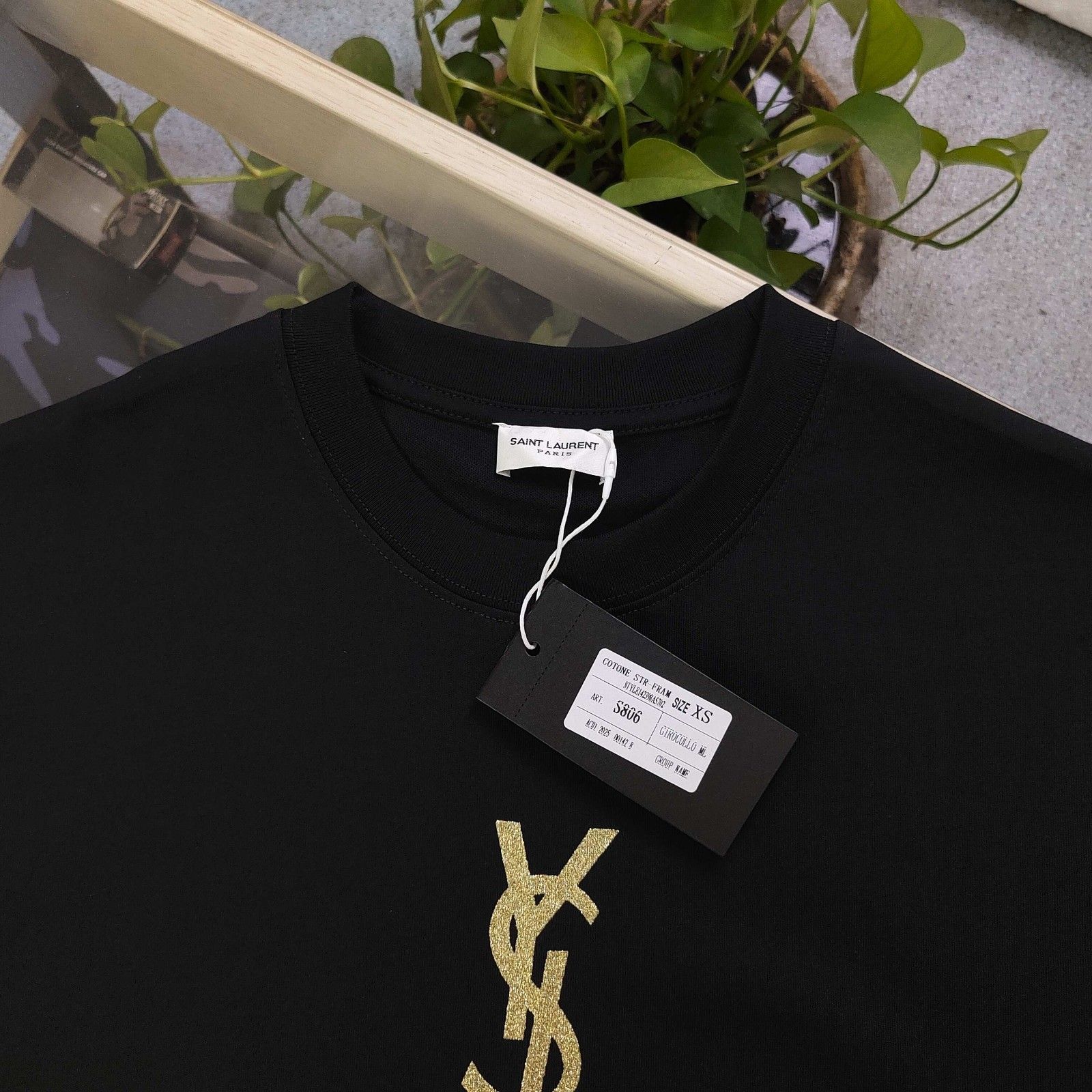 サンローラン 半袖Tシャツ プリント カジュアル カップル A30117