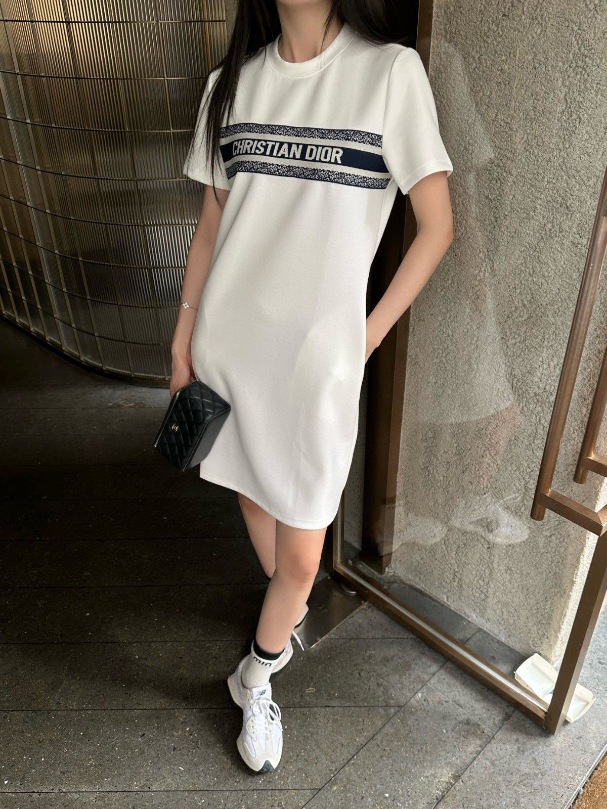 ディオール コットンTシャツドレス カジュアル A30129