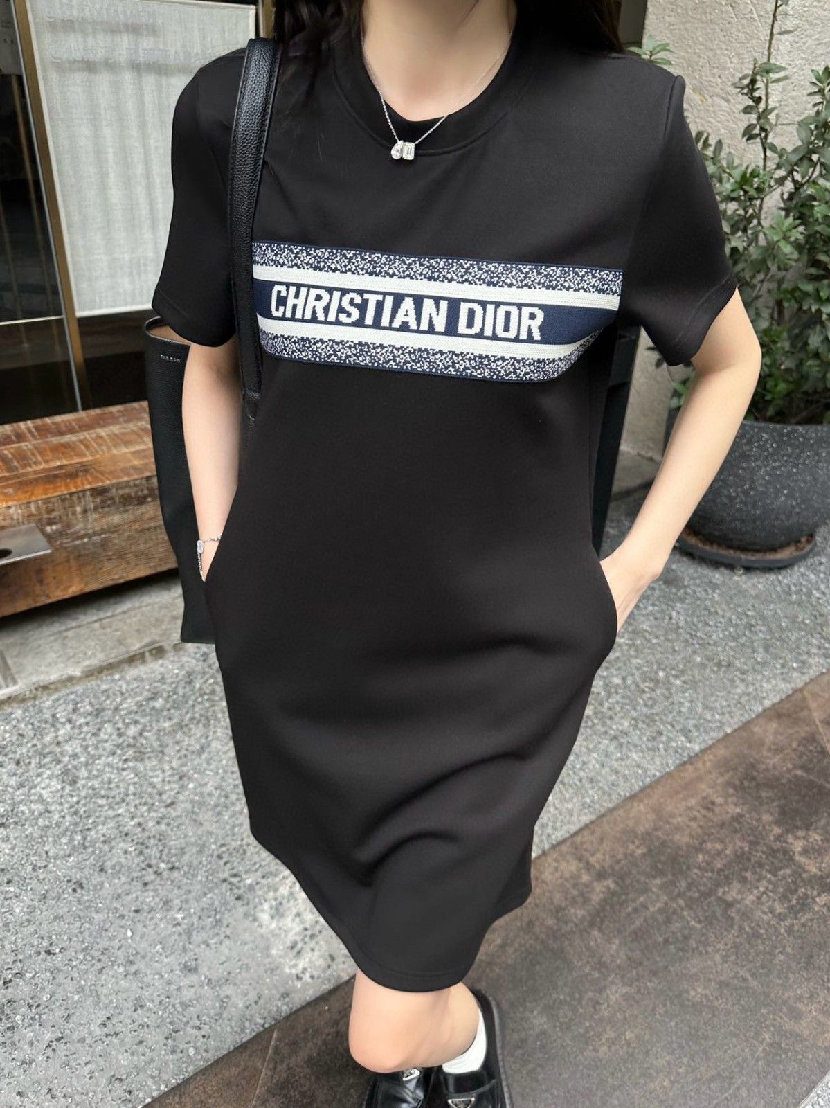 ディオール コットンTシャツドレス カジュアル A30129