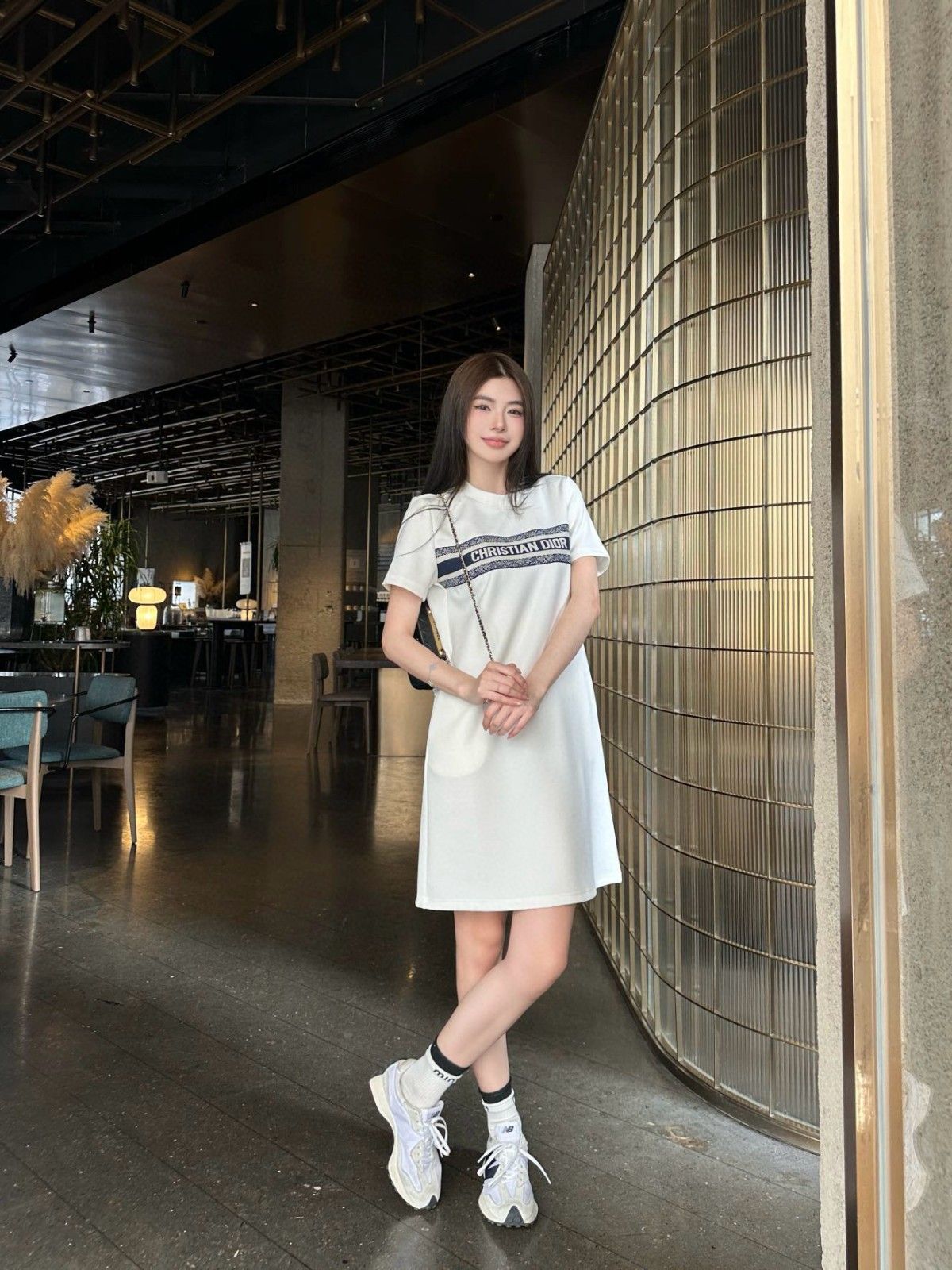 ディオール コットンTシャツドレス カジュアル A30129