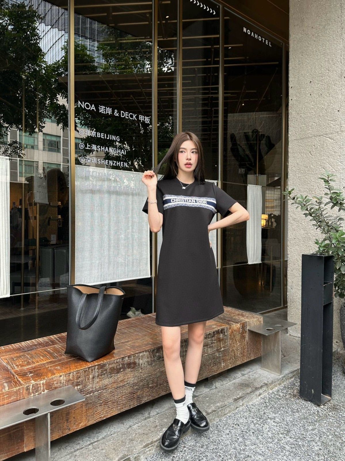ディオール コットンTシャツドレス カジュアル A30129