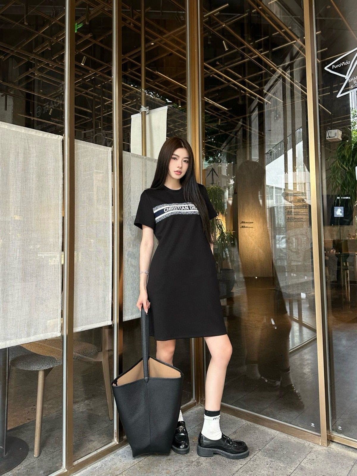 ディオール コットンTシャツドレス カジュアル A30129