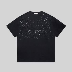 グッチ ダイヤモンド半袖Tシャツ 春夏スノーフレークレターズホット A30123