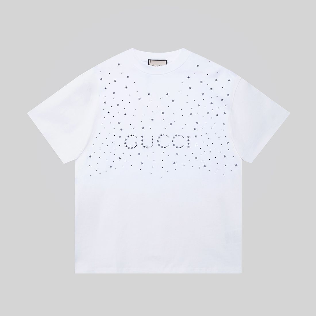 グッチ ダイヤモンド半袖Tシャツ 春夏スノーフレークレターズホット A30123