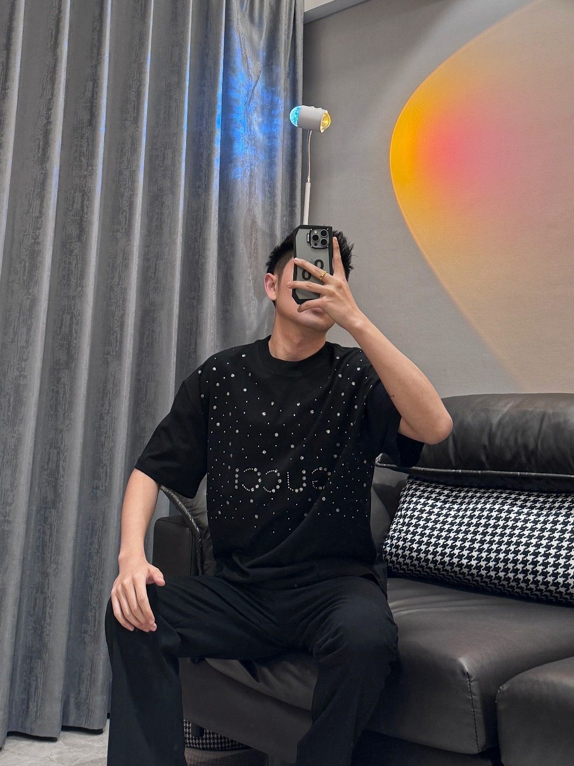 グッチ ダイヤモンド半袖Tシャツ 春夏スノーフレークレターズホット A30123