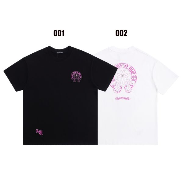 クロムハーツ 半袖 Tシャツ 新作 刺繍 カップル カジュアル A30140