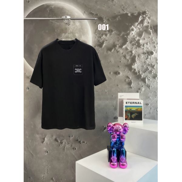 セリーヌ プリント半袖Tシャツ 高品質 25ss  男女兼用 A30153